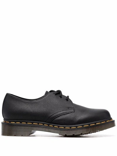 Dr. Martens' 1461 Lace Up Shoes In Black Leather