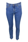 Jacob Cohen Kimberly Cropped Skynny 5-pocket Denim Trousers With Regular Waist In Soft Stretch Denim With Zip Cl In Denim