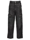 Isabel Marant Terence Mid-rise Cargo Jeans In Gray
