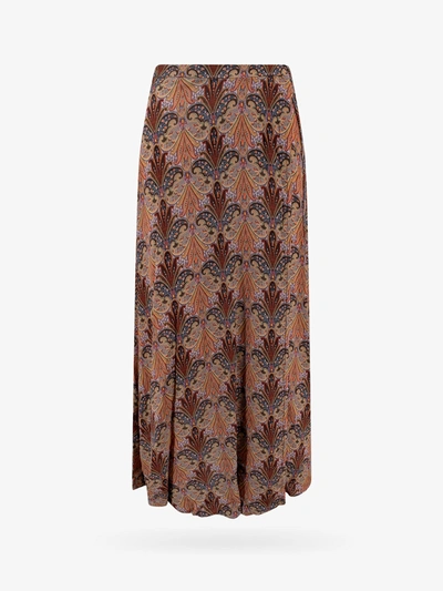 Etro Printed Skirt In Multicolor