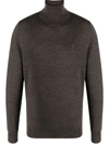 Polo Ralph Lauren Long Sleeve Turtle Neck Pullover Clothing In Brown