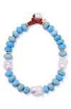 LIZZIE FORTUNATO CLOUD FOREST BEADED COLLAR NECKLACE