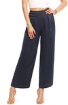 Ramy Brook Joss Cropped Wide Leg Pant In Navy