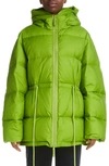 Acne Studios Orsa Recycled Nylon Ripstop Down Puffer Jacket In Grass Green