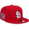 New Era Red St. Louis Cardinals 2006 World Series Side Patch 9fifty Snapback Hat In Red