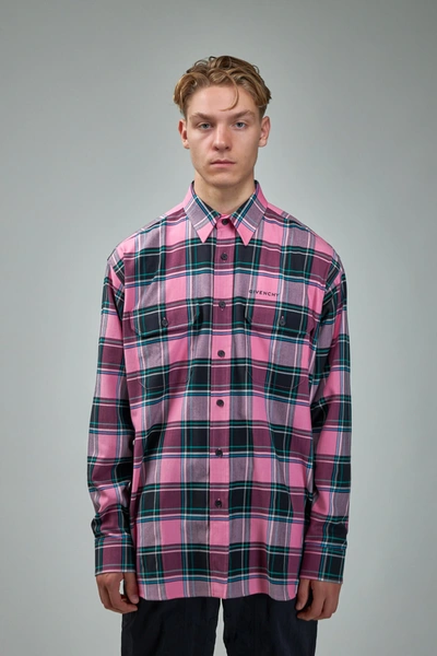 Givenchy Checkered Shirt In Multicolor