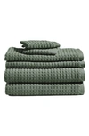 Dkny Quick Dry 6 Pieces Towel Set In Moss