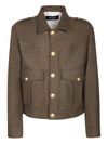 Dsquared2 Wool-blend Livery Jacket In Green