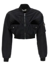 Coperni Cropped Cutout Shell Bomber Jacket