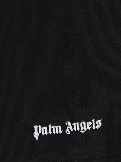 Palm Angels Bermuda Shorts In Black Whit