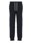 Msgm Tapered Knit Track Pants In Black