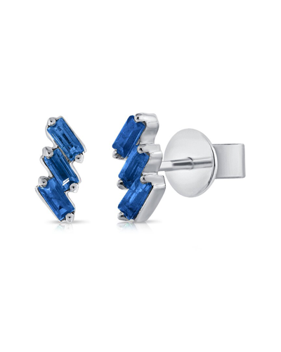 Sabrina Designs 14k 0.30 Ct. Tw. Sapphire Baguette Studs