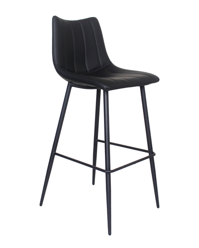 Moe's Home Collection Set Of 2 Alibi Bar Stool Matt Black