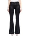 L AGENCE L’AGENCE BELL HIGH-RISE FLARE JEAN NOIR COATED JEAN