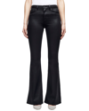 L Agence Honor Zebra Sequin-embellished Flare Pants