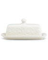 LENOX LENOX FRENCH PERLE WHITE COVERED BUTTER DISH