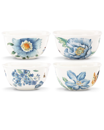 Lenox Butterfly Meadow Blue 4pc Dessert Bowl Set