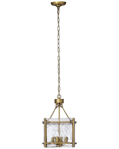 Jamie Young Glenn Small Square Chandelier In Gold