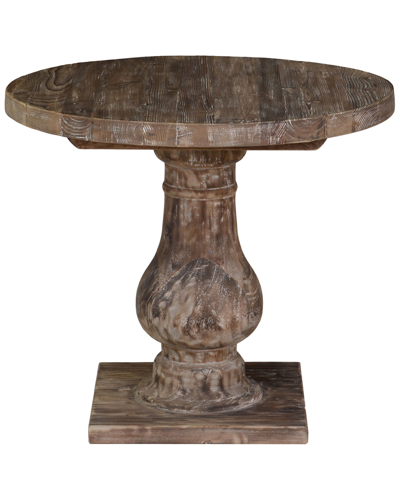 Kosas Home Carolina Reclaimed Pine Round End Table