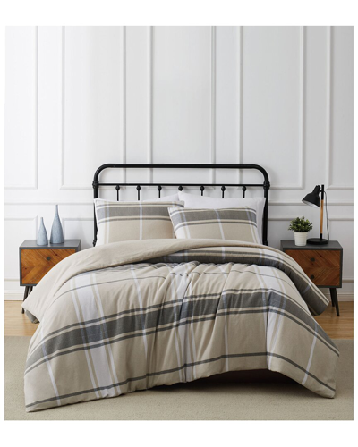 Truly Soft Flannel Duvet Cover Set In Khaki