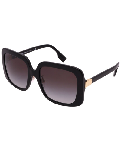 Burberry Women's Be4363f 55mm Sunglasses In Black