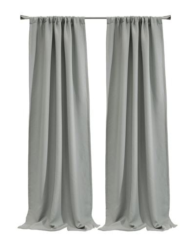 Thermalogic Birmingham Room-darkening Dual Header 52x84 Curtain Panel In Silver