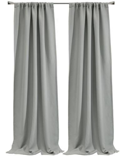 Thermalogic Birmingham Room-darkening Dual Header 52x108 Curtain Panel In Silver