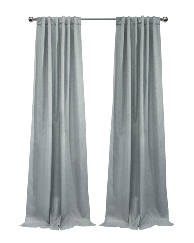 Thermaplus Denver Blackout Dual Header 52x84 Curtain Panel In Silver