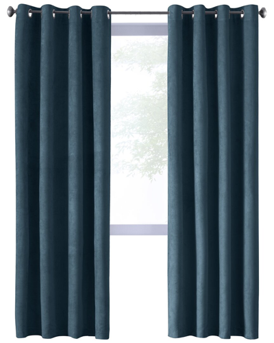 Thermaplus Navar Blackout Grommet 54x84 Curtain Panel In Navy
