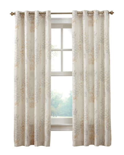 Habitat Lana Light-filtering Grommet 50x95 Curtain Panel In Ivory
