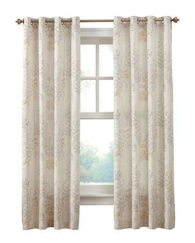 Habitat Lana Light-filtering Grommet 50x84 Curtain Panel In Ivory