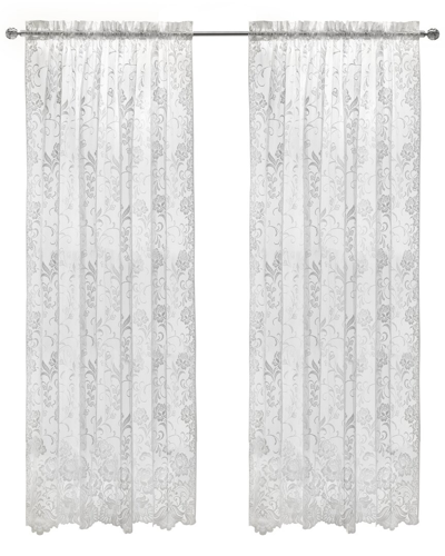 Habitat Limoges Sheer Rod Pocket 55x63 Curtain Panel In White