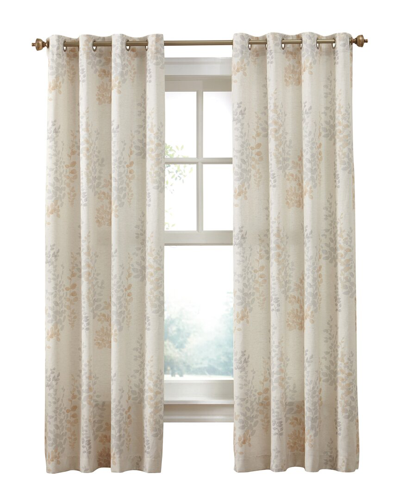 Habitat Lana Light-filtering Grommet 50x108 Curtain Panel In Ivory