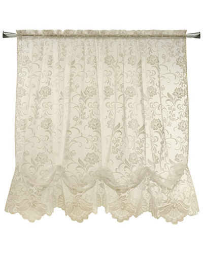 Habitat Limoges Sheer Rod Pocket 55x63 Balloon Curtain In Ivory