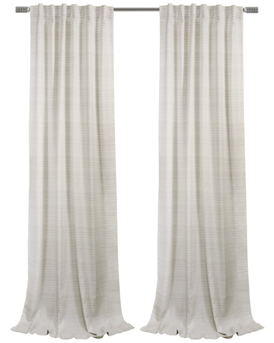 Habitat Austin Light-filtering Dual Header 52x63 Curtain Panel In White