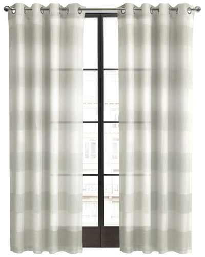 Habitat Paraiso Sheer Grommet 52x84 Curtain Panel In Ivory