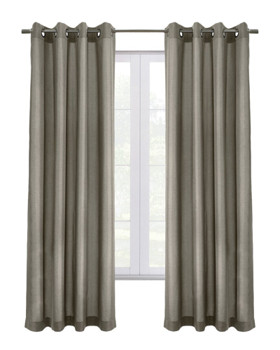Thermaplus Edison Blackout Grommet 52x108 Curtain Panel In Grey