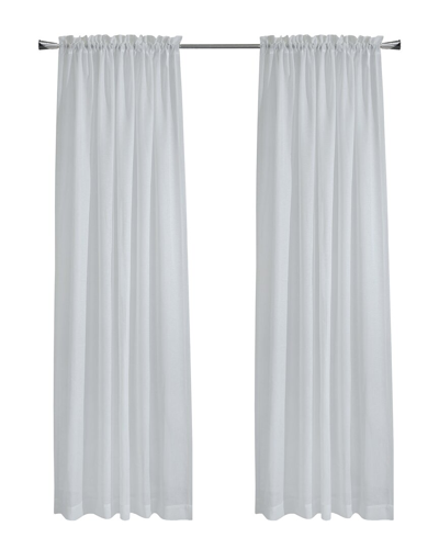 Habitat Cote D'azure Sheer Rod Pocket 56x95 Curtain Panel In White