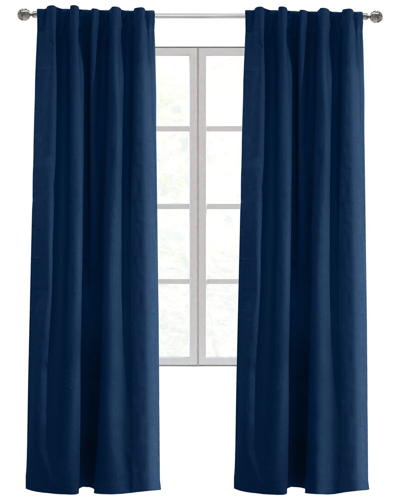 Thermalogic Weathermate Topsions Set Of 2 Room-darkening 40x63 Curtain Panels In Navy