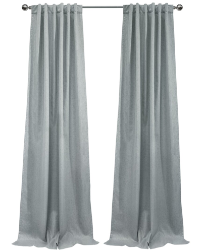 Thermaplus Denver Blackout Dual Header 52x95 Curtain Panel In Silver