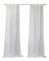 Habitat Alicante Sheer Dual Header 52x95 Curtain Panel In White