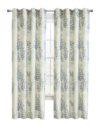 Habitat Lana Light-filtering Grommet 50x95 Curtain Panel In Blue