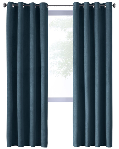Thermaplus Navar Blackout Grommet 54x63 Curtain Panel In Navy