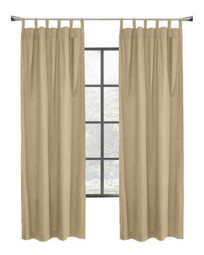 Thermalogic Weathermate Topsions Set Of 2 Room-darkening 40x84 Curtain Panels In Beige