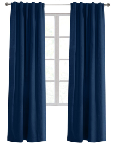 Thermalogic Weathermate Topsions Set Of 2 Room-darkening 40x84 Curtain Panels In Blue