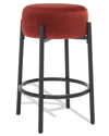 Safavieh Couture Paisleigh Metal Leg Counter Stool In Rust