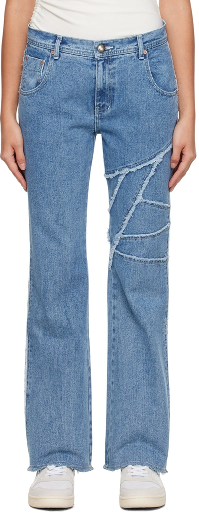 Andersson Bell Blue Ghentel Jeans In Washed Blue