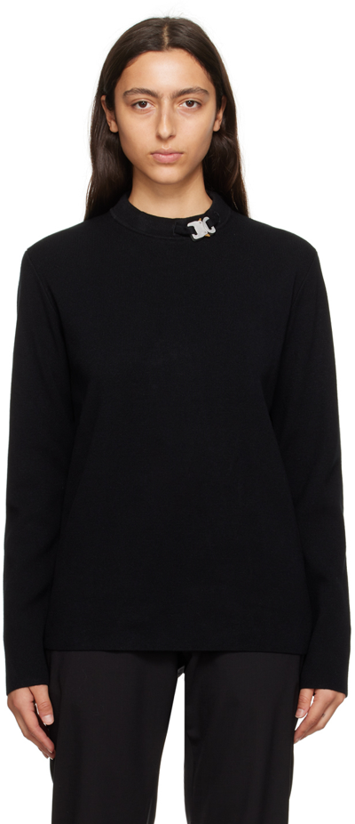 Alyx Black Buckle Sweater In Blk0001 Black