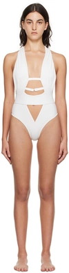 AGENT PROVOCATEUR WHITE ANJA SWIMSUIT