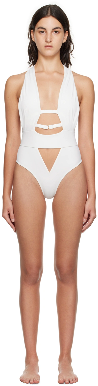 Agent Provocateur White Anja Swimsuit